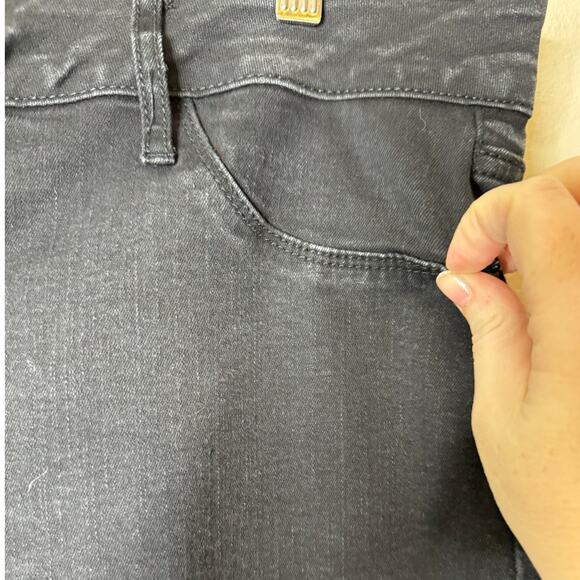 Ava & Viv Plus 18W Black Flex Waistband 2-Pocket Skinny Ankle Jeans - Picture 5 of 8